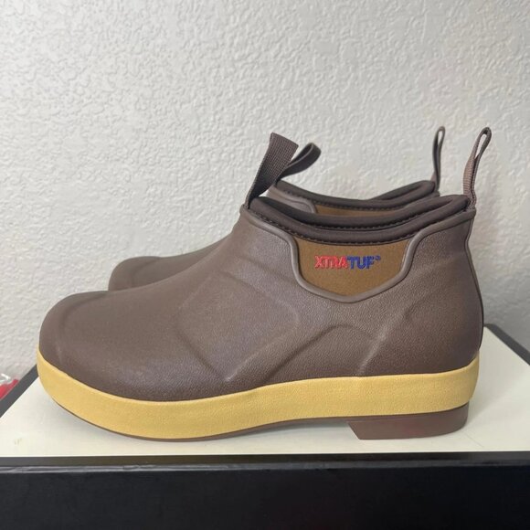 XTRATUF II Neoprene Fishing Boots Copper & Tan Pull On Men's 6 US/5 UK - Picture 5 of 12